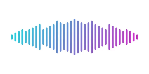 Music audio sound wave white background vector — Stock Vector