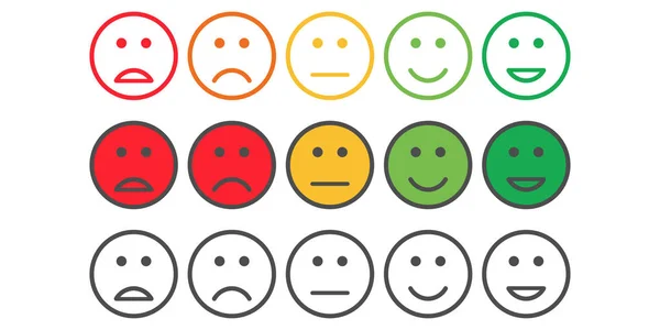 Satisfaction feedback review scale service survey vector — Stok Vektör