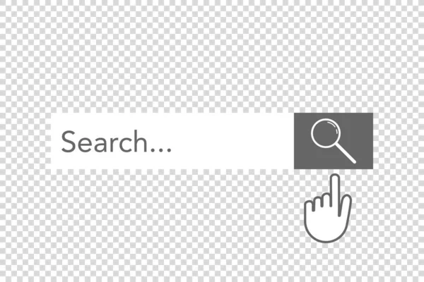 Vector illustration interface search bar icon concept — Stock Vector