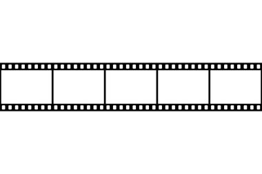 Retro film kamerası. Sinema film şeridi. vektör