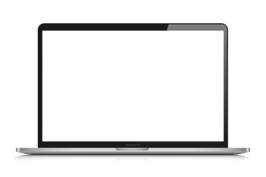 laptop boş ekran mockup pc vektörünü izole et