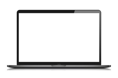 laptop boş ekran mockup pc vektörünü izole et