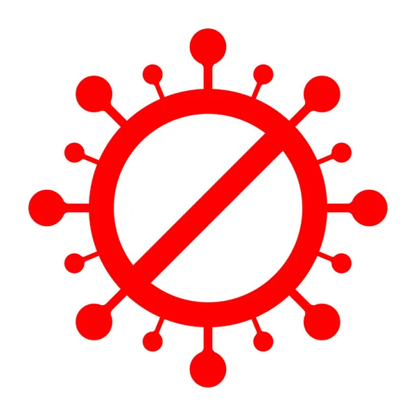 Coronovirus Bactérie Icône Symbole Isolé Blanc Fond Vecteur — Image vectorielle