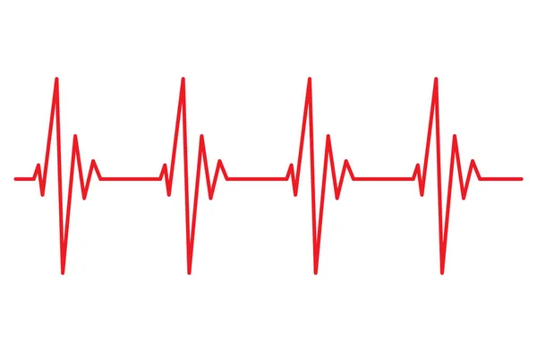 Heart Beat Line Pulse Rhythm Icon Vector — Stock Vector