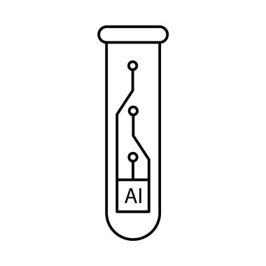 biomedikal mühendislik simgesi vektör tıbbi illüstrasyon teknolojisi bio