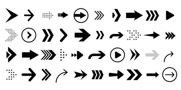 vector arrow icon set direction sign up down