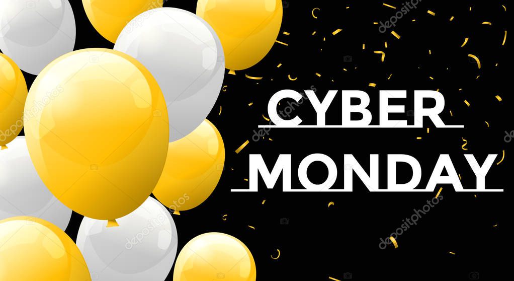 Cyber Monday with balloons