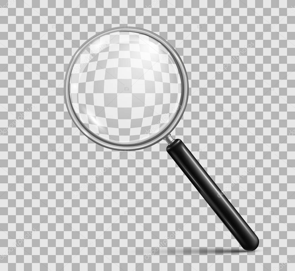 Realistic magnifier glass