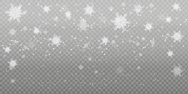 Natal queda neve vetor ilustração . —  Vetores de Stock