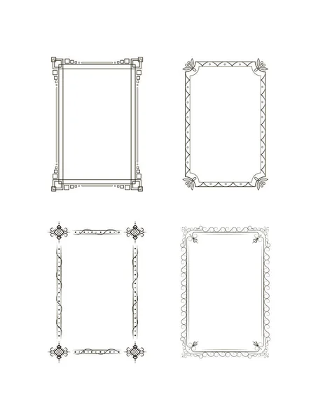 Decorative frames and borders. — Stock Vector