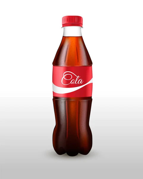 Una botella de refresco. Símbolo de bebida comida rápida . — Vector de stock