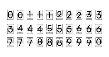 flip saat numaralarını. 