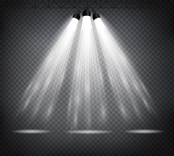 Scene illumination from above — Stock Vector