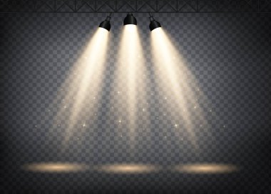 Sahne aydınlatması yukarıdan