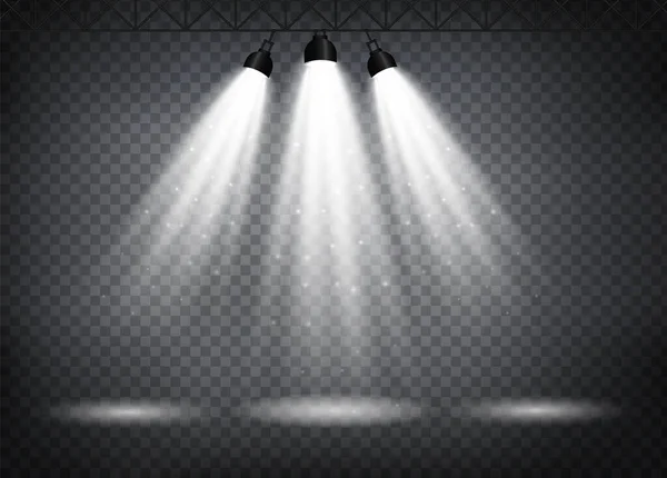 Éclairage de la scène d'en haut — Image vectorielle