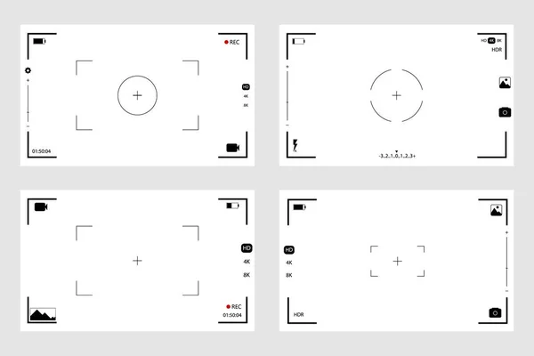 Kameraansicht und Fokussierbildschirm — Stockvektor