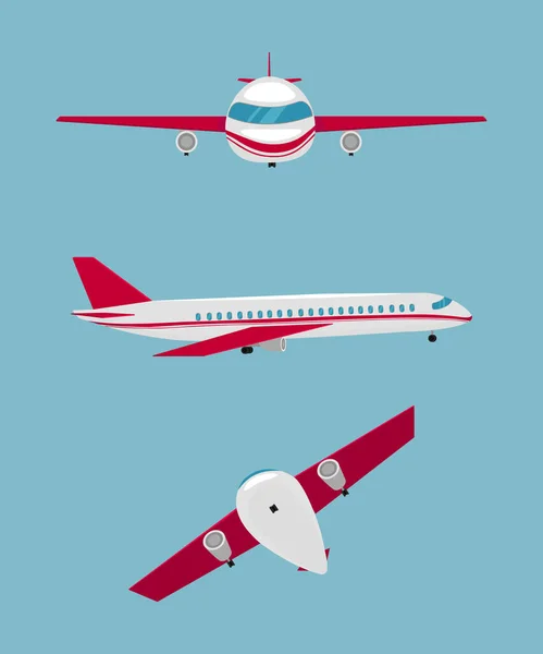平面飞机组 — 图库矢量图片