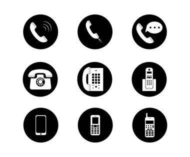 Telefon simge vektör