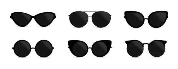 Sluneční brýle, sada brýlí — Stockový vektor