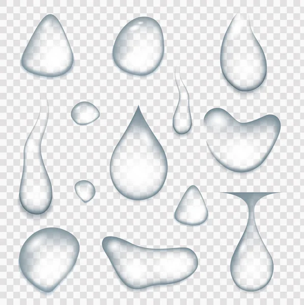 Gotas de agua. Aqua fresco — Vector de stock