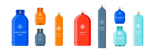 设置气瓶 — 图库矢量图片