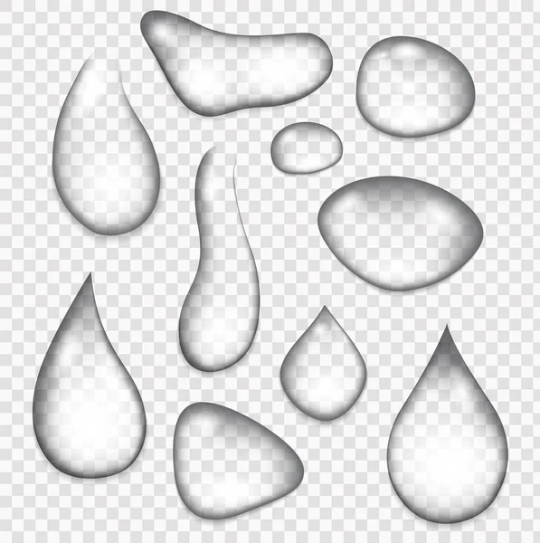 Gotas de agua. Aqua fresco — Vector de stock