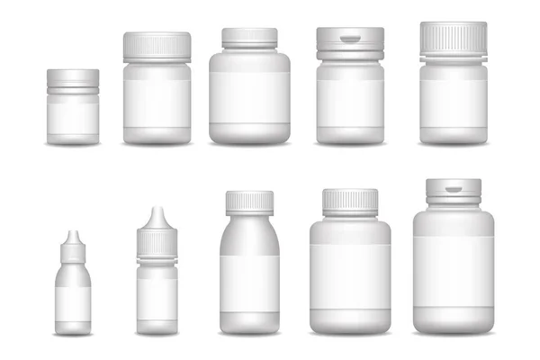 Insamling av läkemedelsförpackningar — Stock vektor