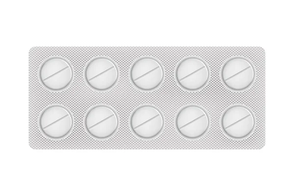 Medizinische Tabletten in verschiedenen Formen. — Stockvektor