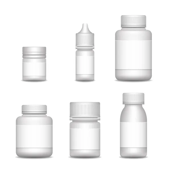Colección de envases farmacéuticos — Vector de stock