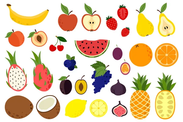 Doodle fruit collection — 图库矢量图片