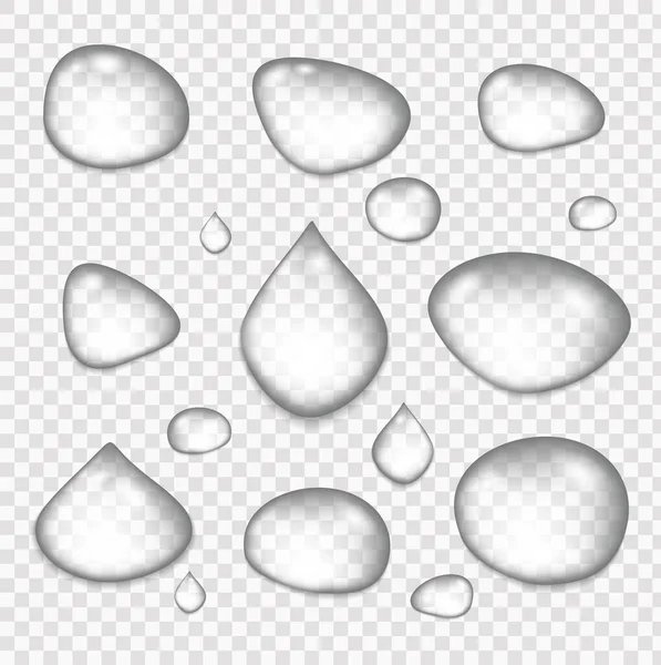 Waterdruppels. Aquavers — Stockvector