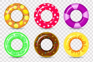 Lastik yüzme yüzüğü.