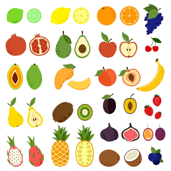 Doodle fruit collection — 图库矢量图片