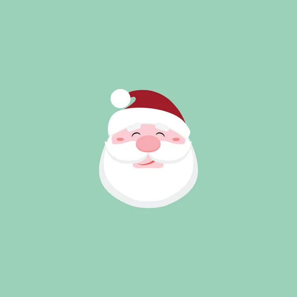Bonito rosto de Papai Noel —  Vetores de Stock