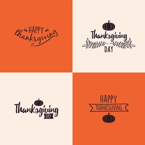 Joyeuse fête de Thanksgiving — Image vectorielle