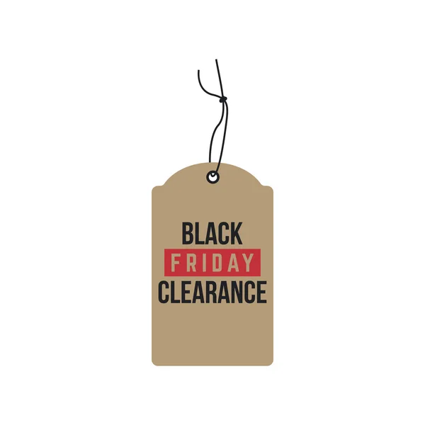 Black Friday Label — Stock Vector