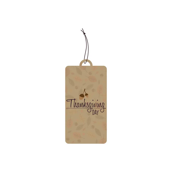 Thanksgiving day label — Stock Vector