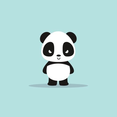 soyut sevimli panda