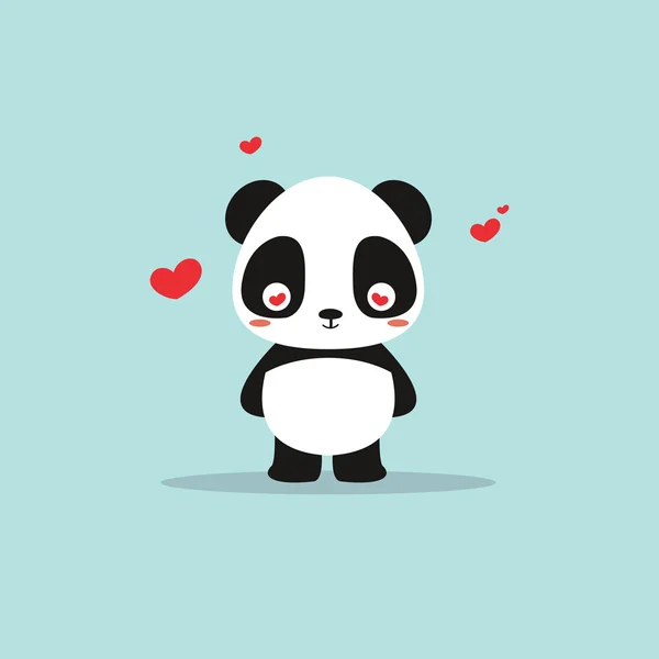 Astratto panda carino — Vettoriale Stock