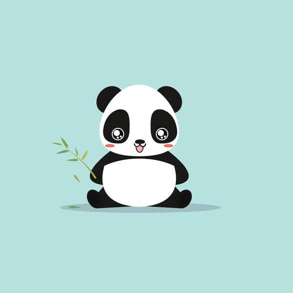 Abstract cute panda — Stock Vector