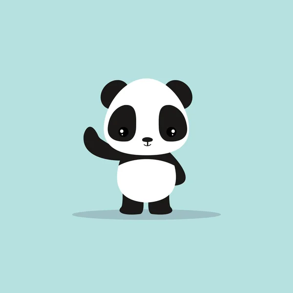 Absztrakt aranyos panda — Stock Vector