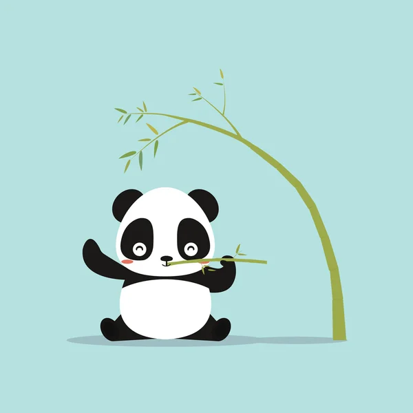 Absztrakt aranyos panda — Stock Vector