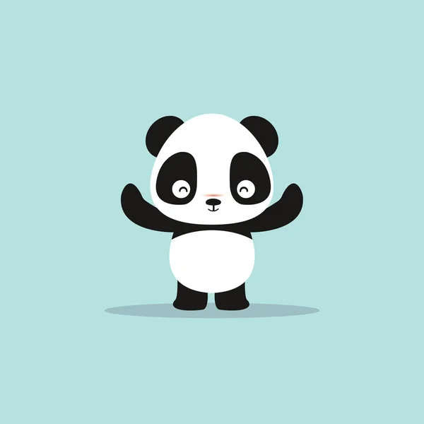 Abstracte schattige panda — Stockvector