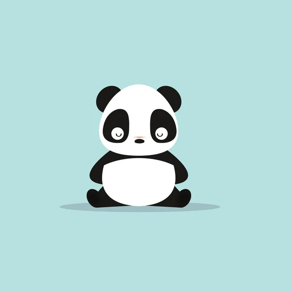 Abstrakter süßer Panda — Stockvektor