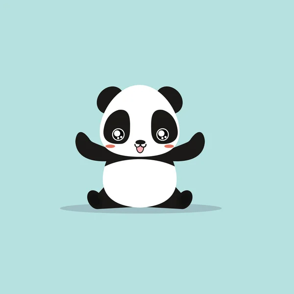 Abstract cute panda — Stock Vector