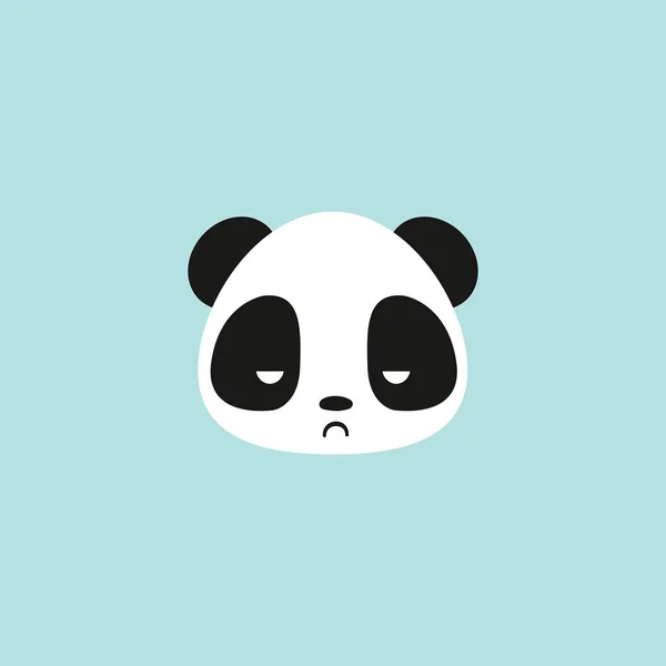 Cara de panda bonito — Vetor de Stock