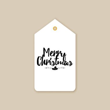 Merry christmas etiketi