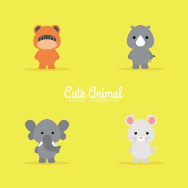 Sevimli çizgi film hayvanları