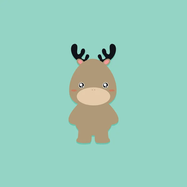 Cute Cartoon deer — Stock Vector