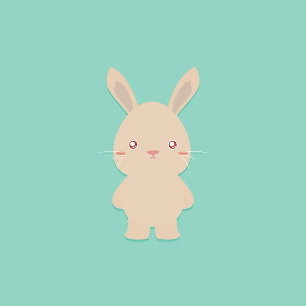 Mignon lapin dessin animé — Image vectorielle